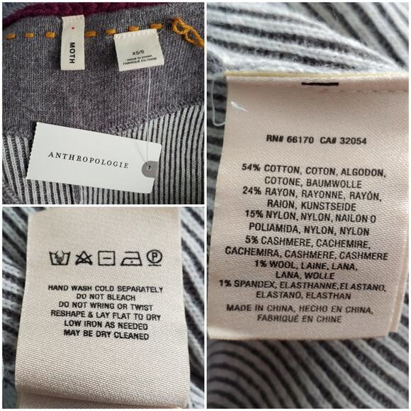 Anthropologie Moth Madison Park Long Poncho - Picture 8 of 8